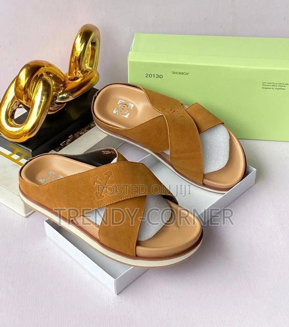 Celine X Off-White Suede Slippers