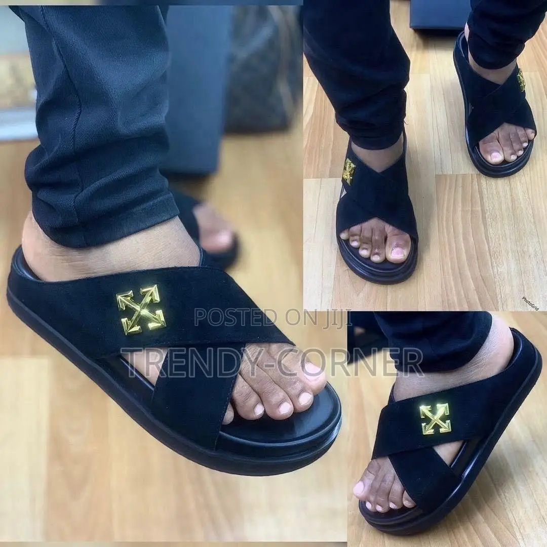 Celine X Off-White Suede Slippers