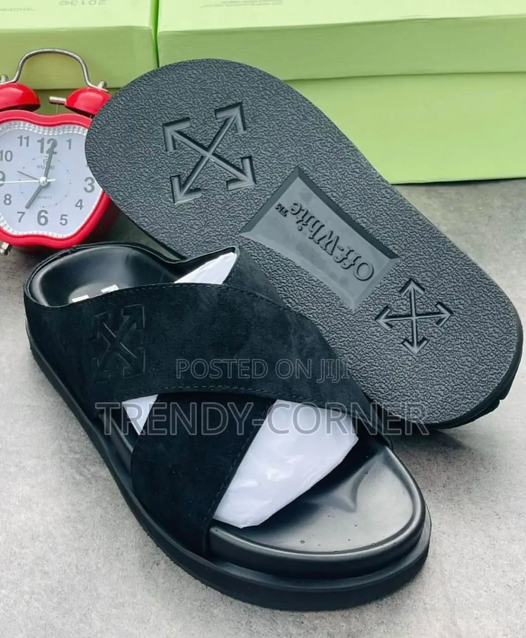 Celine X Off-White Suede Slippers