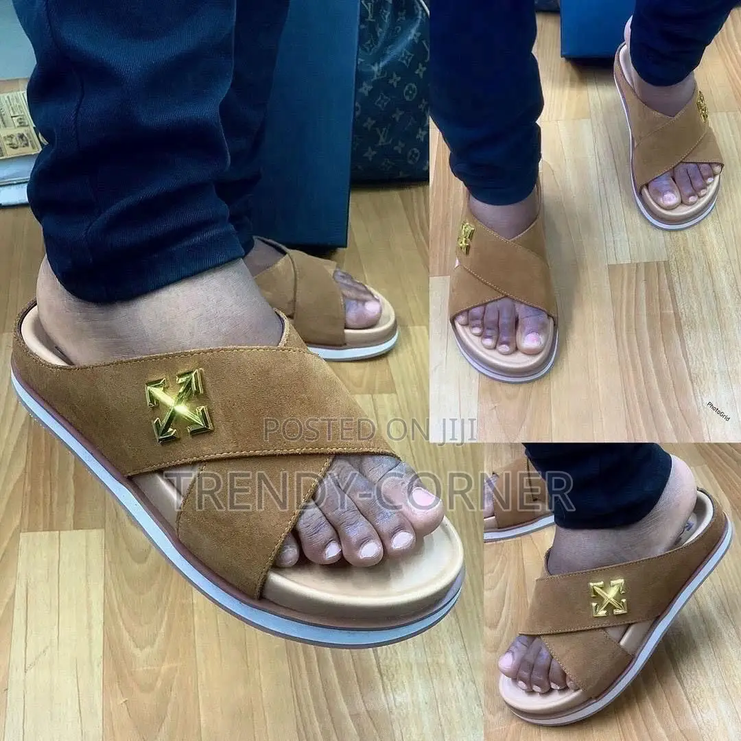Celine X Off-White Suede Slippers
