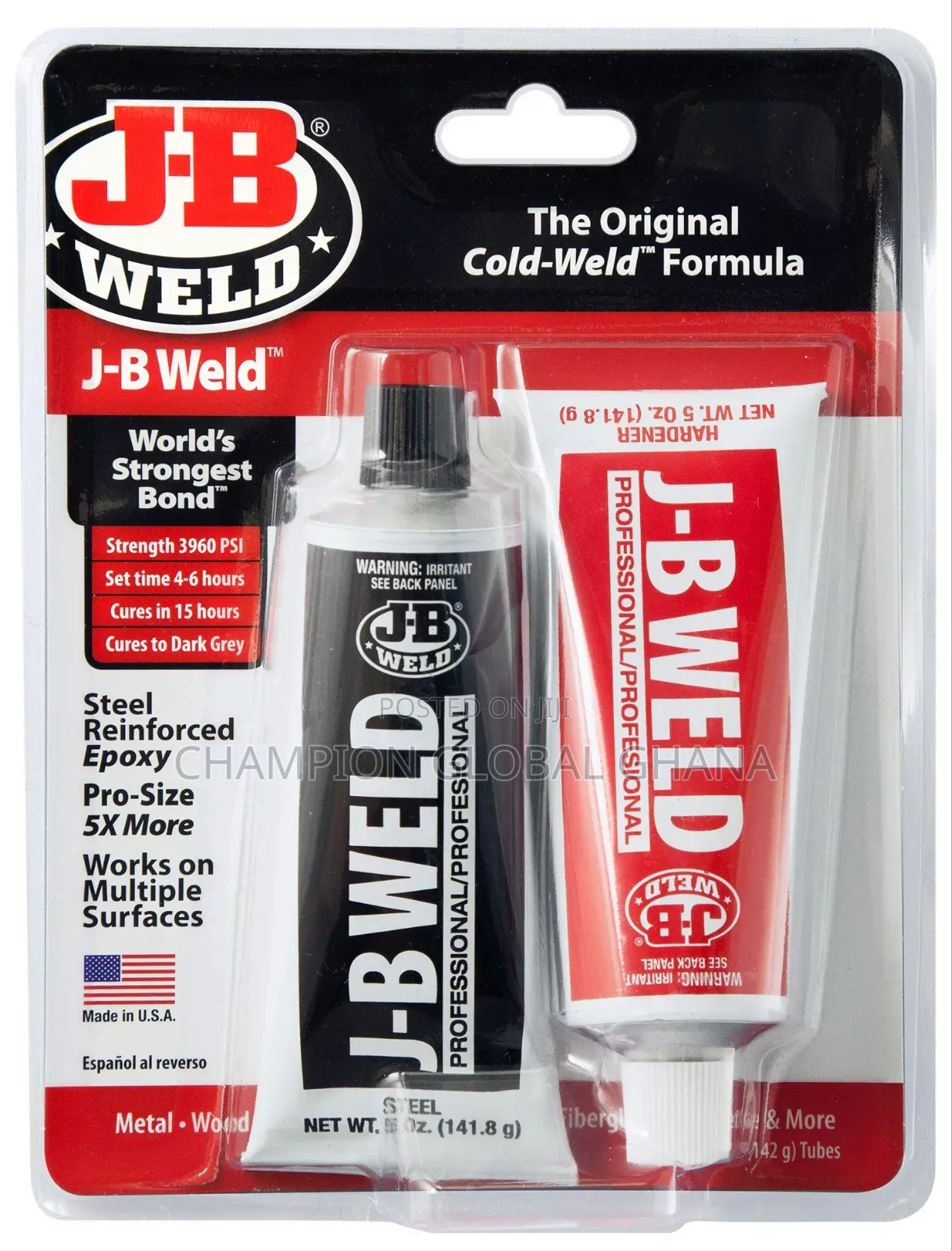 Jb Weld Steel Reinforced Epoxy for Multiple Surfaces