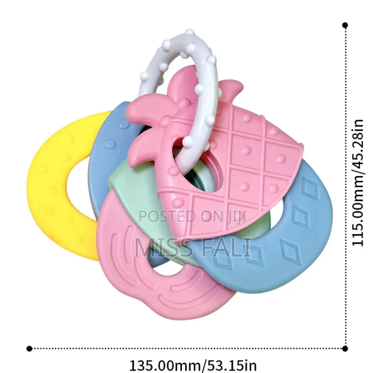 2-in-1 Baby Rattle and Teething Toy