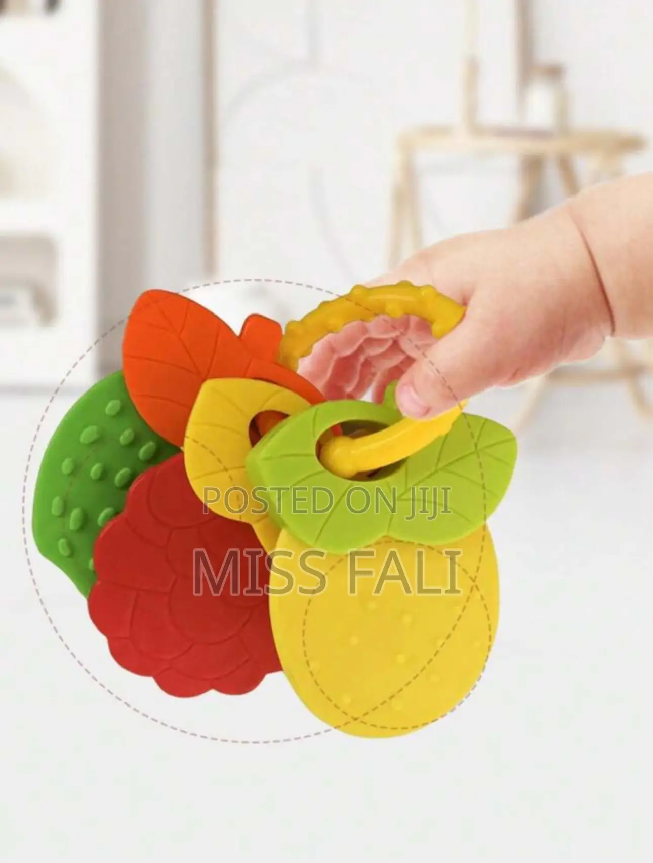 2-in-1 Baby Rattle and Teething Toy