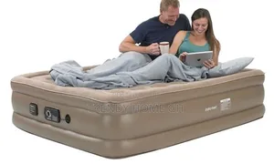 Double Inflatable Bed With Built-in Pump