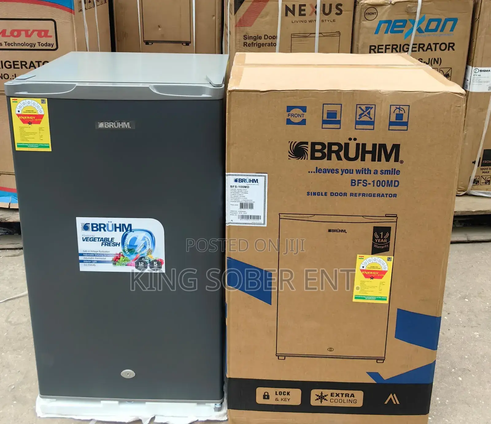Extra Cooling Bruhm Table Top Fridge Ghc1500
