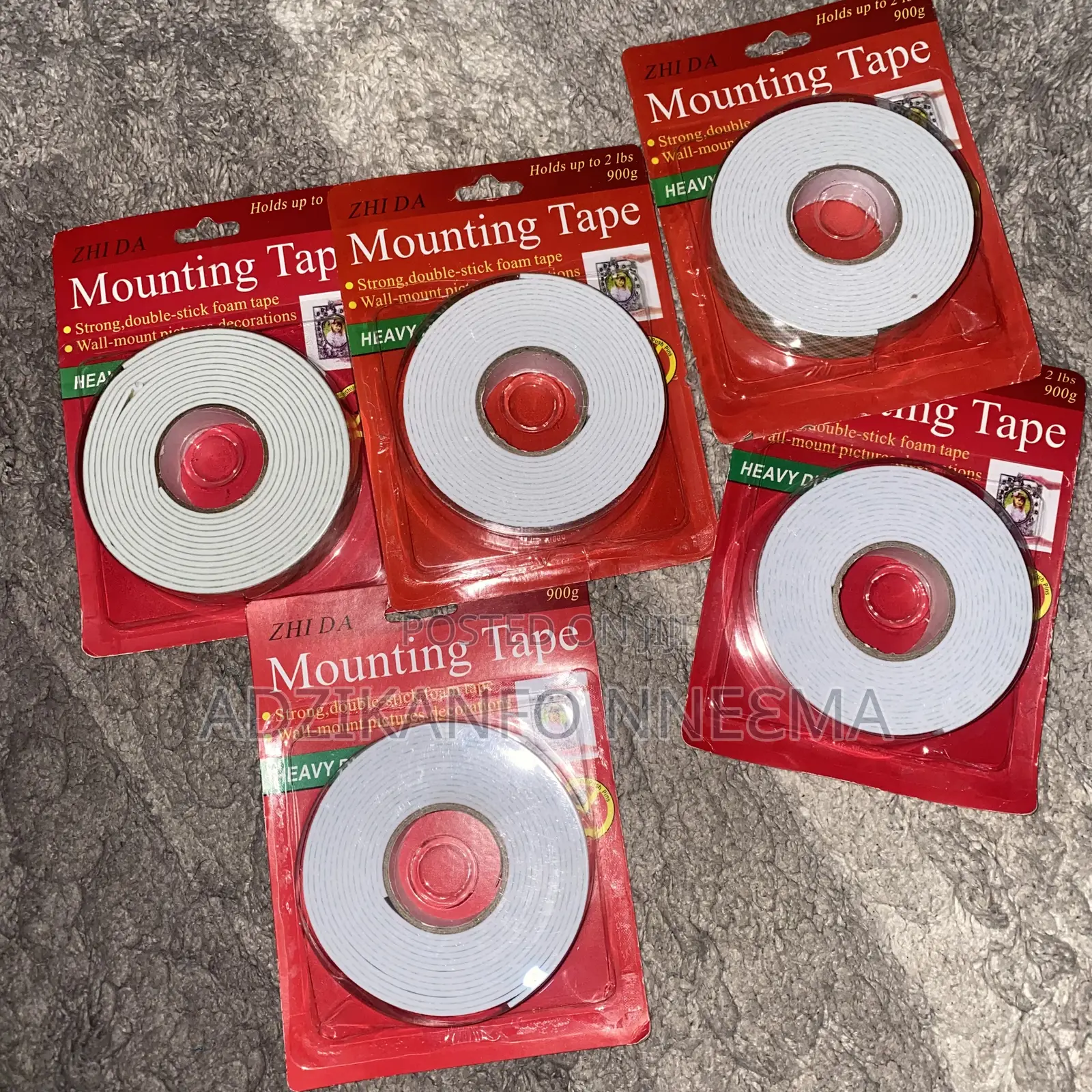 Heavy Duty Double-Sided Mounting Tape (Single)