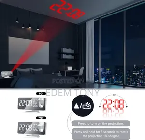 Projector Alarm Clock With Radio