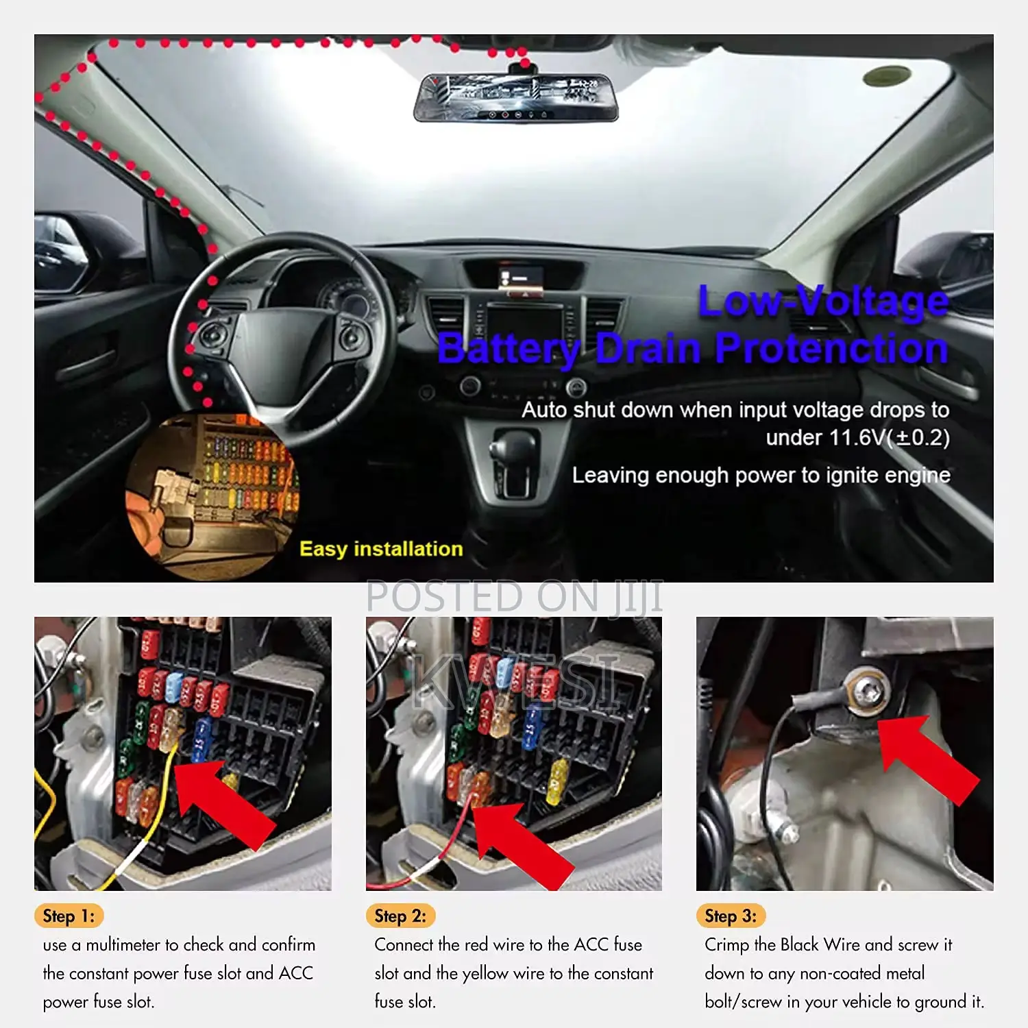 Hardwire Kits for Dashcams and Devices