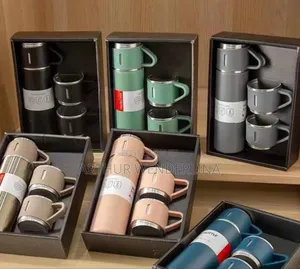 Vacuum Bottle With 2 Cups for 1 Set Pieces