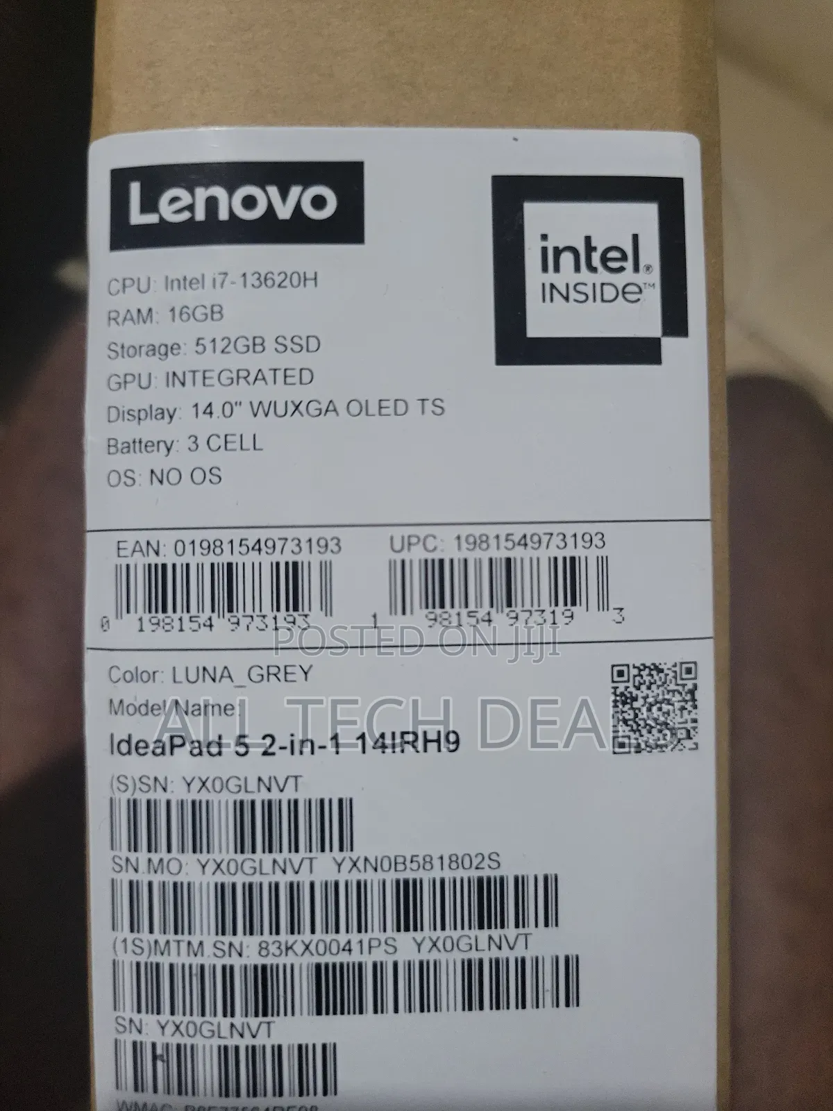 New Lenovo IdeaPad 5 Slim 13th Gen i7 16GB Intel Core i7 SSD 512GB