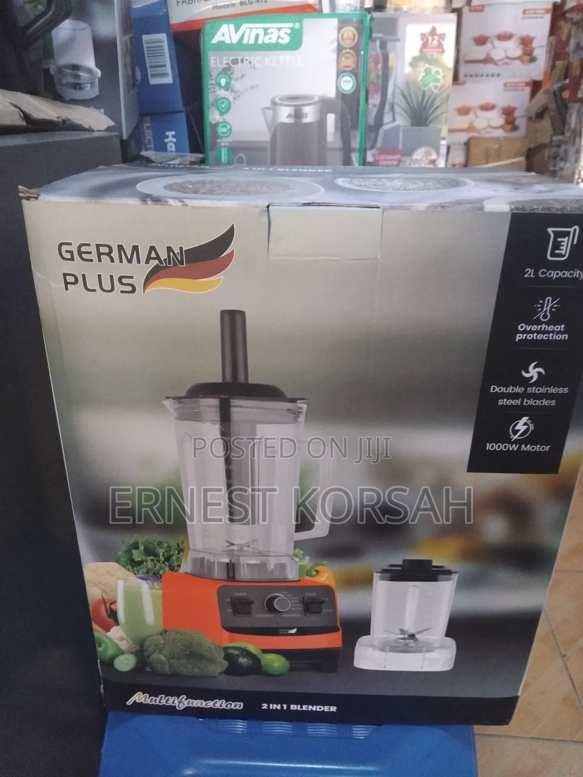 2 in 1 German Plus Blender and Grinder