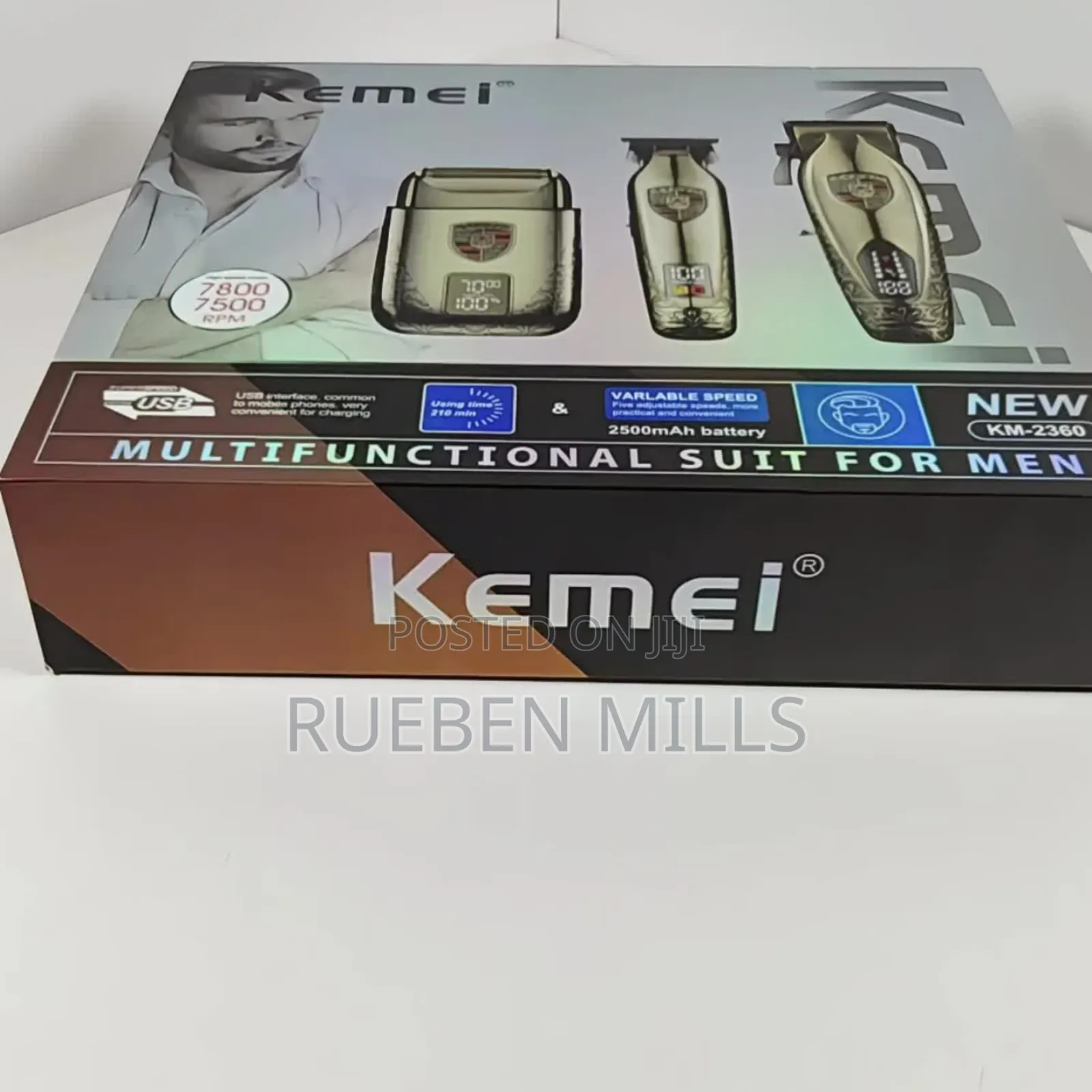 Elegant Complete Set Cordless Hair Clipper Barbering Shaving Machine