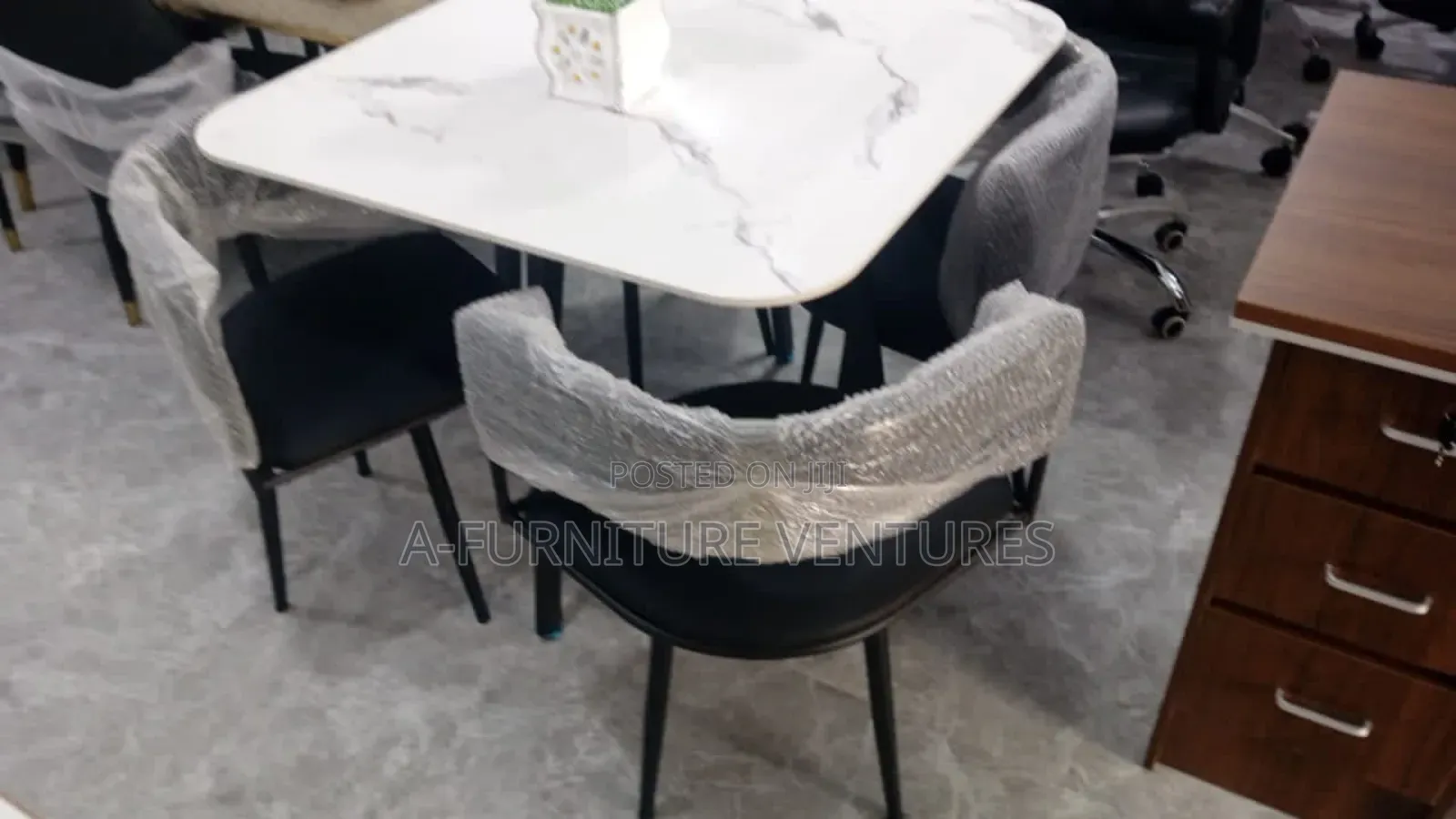 Marble Glass Dining Table