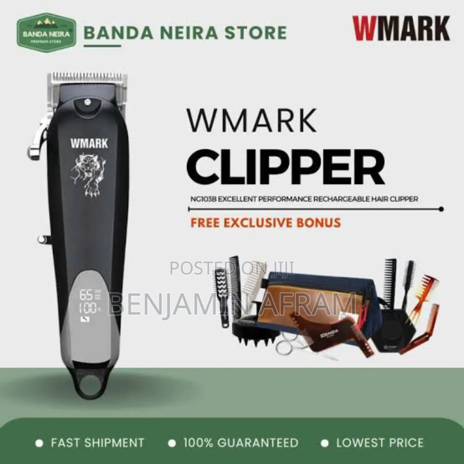 Wmark Ng-103b Cordless Hair Clippers