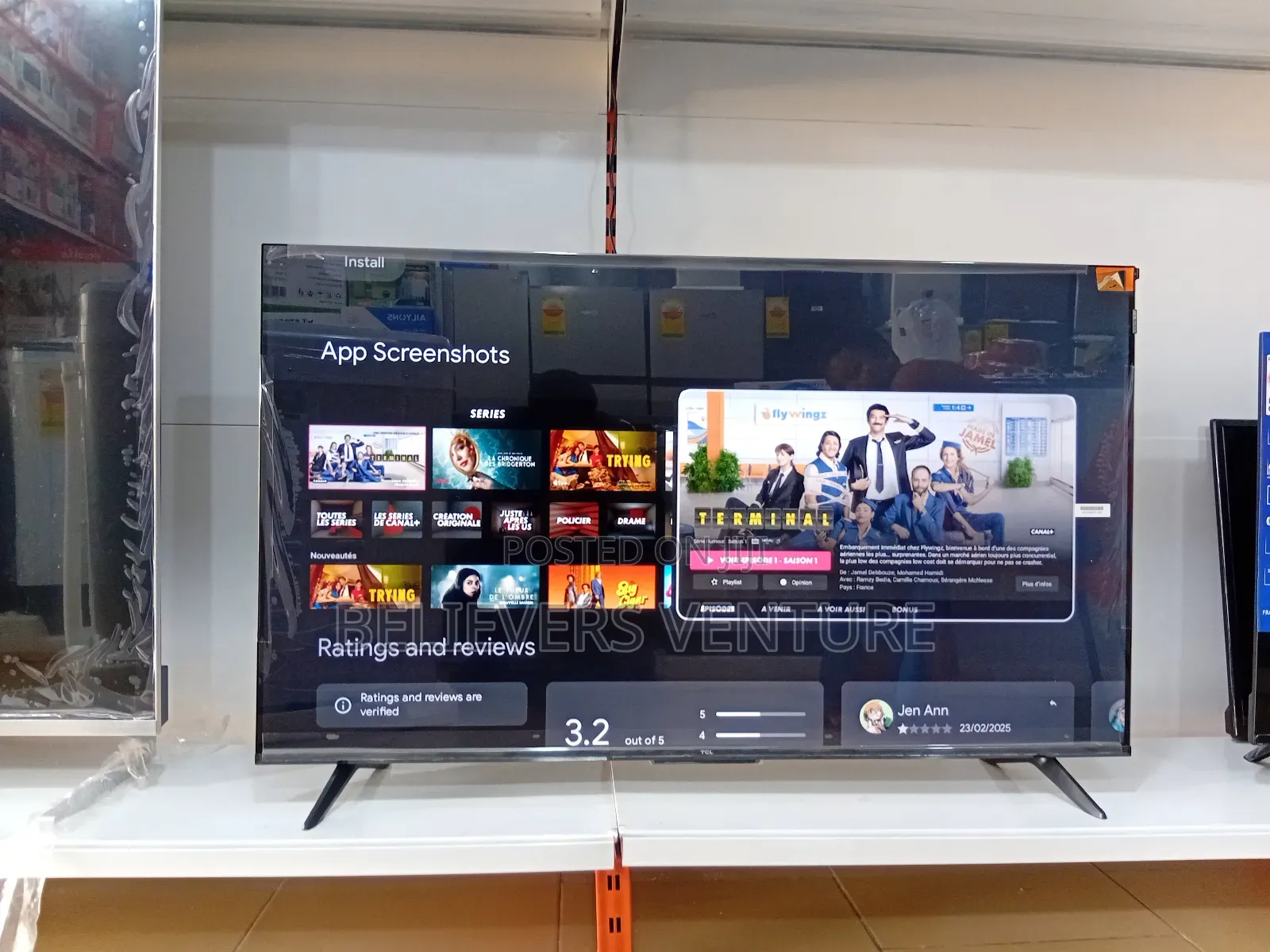 Operating System Google Tv the All New TCL Smart TVS 43inches Qled Tv