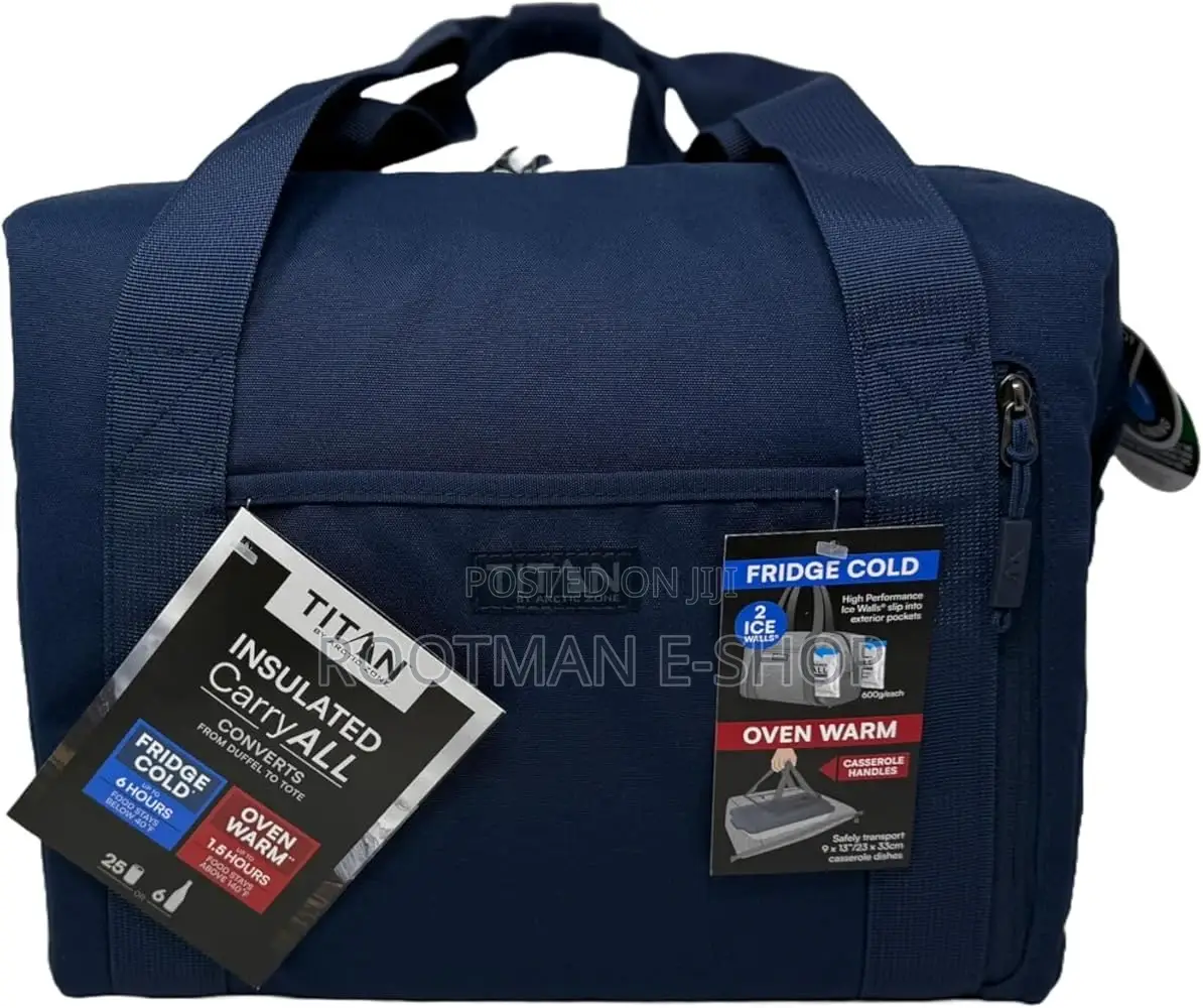 Titan By Artic Zone Insulated Carry All - Converts From Duffel To Tote