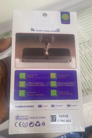 Original iPhone 16 Promax & 17 Promax Screen Protector
