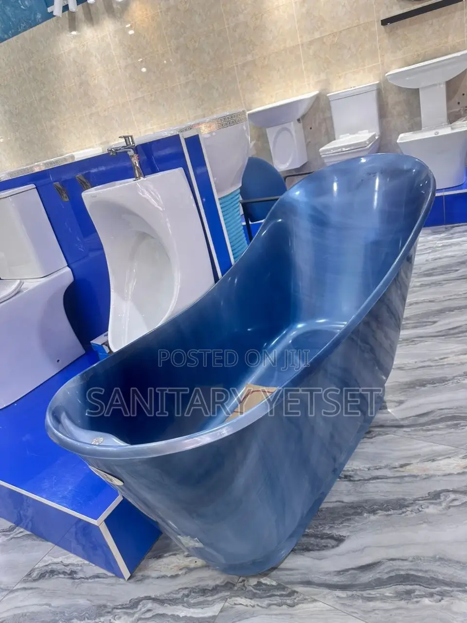 European All Black Jacuzzi Bathtub Complete