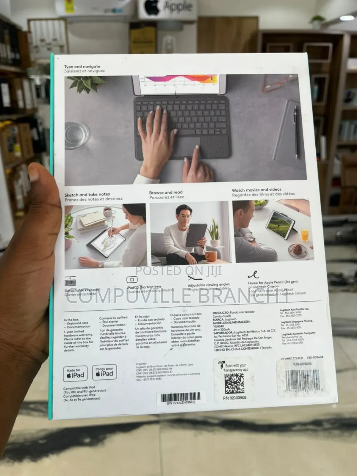 Logitech Combo Touch (7th,8th,9th Gen) Keyboard