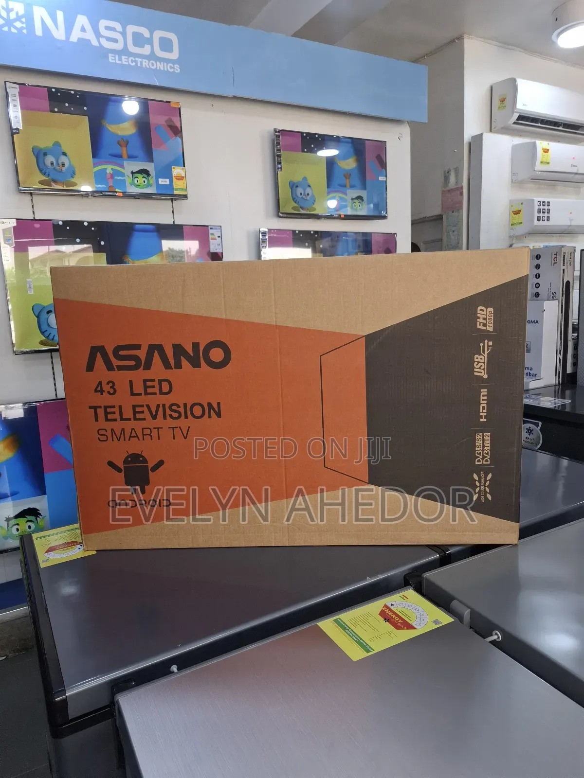 Framless Asano 43 Inches Smart Android Tv With High Picture Quality