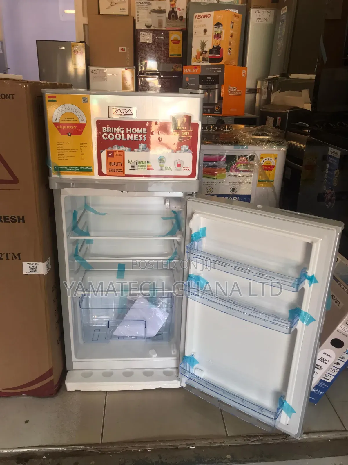 Brand New Zara 95litre Double Door Refrigerator With Top Freezer