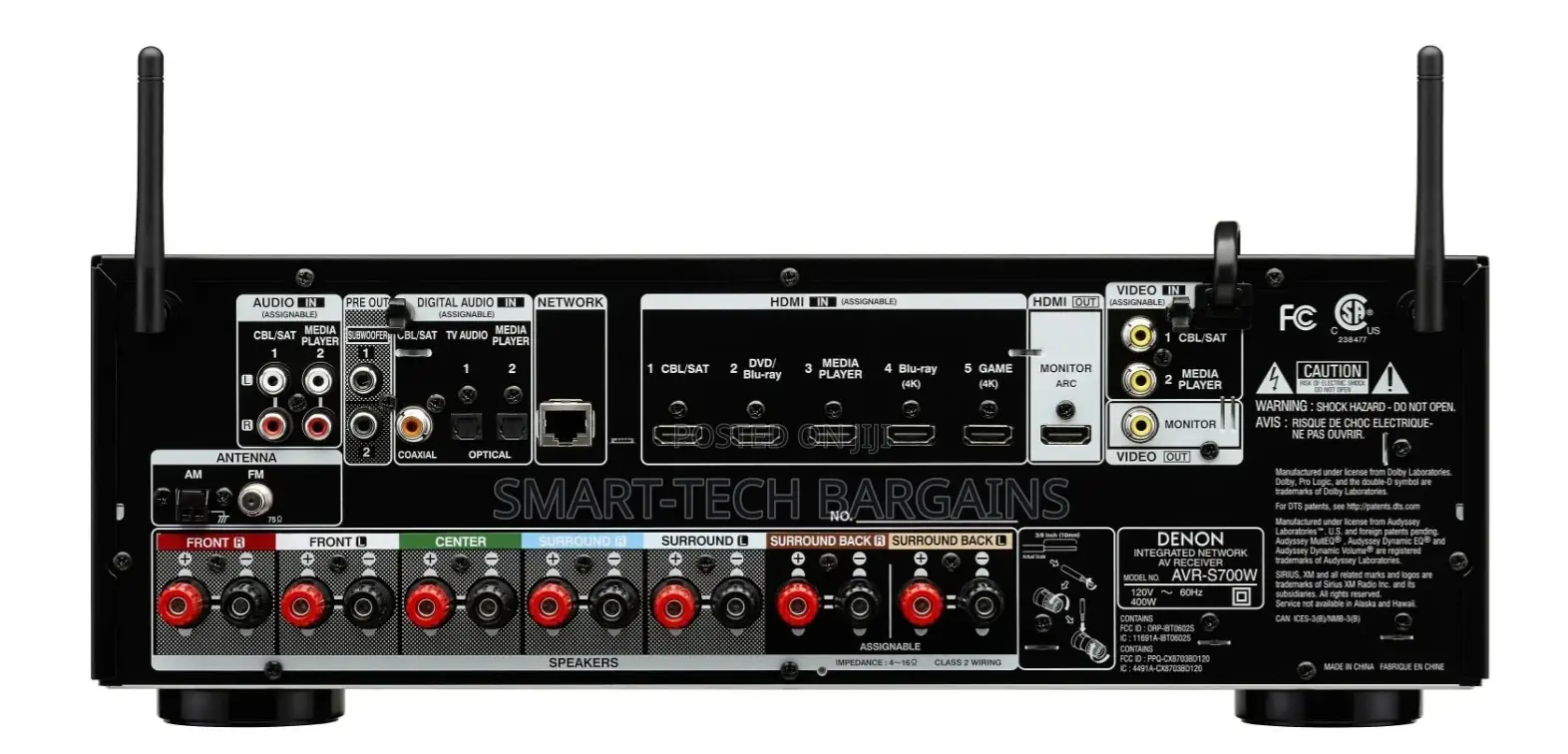 Denon Avr-S700w | 7.2 Chl. | Wifi | Bluetooth | Airplay