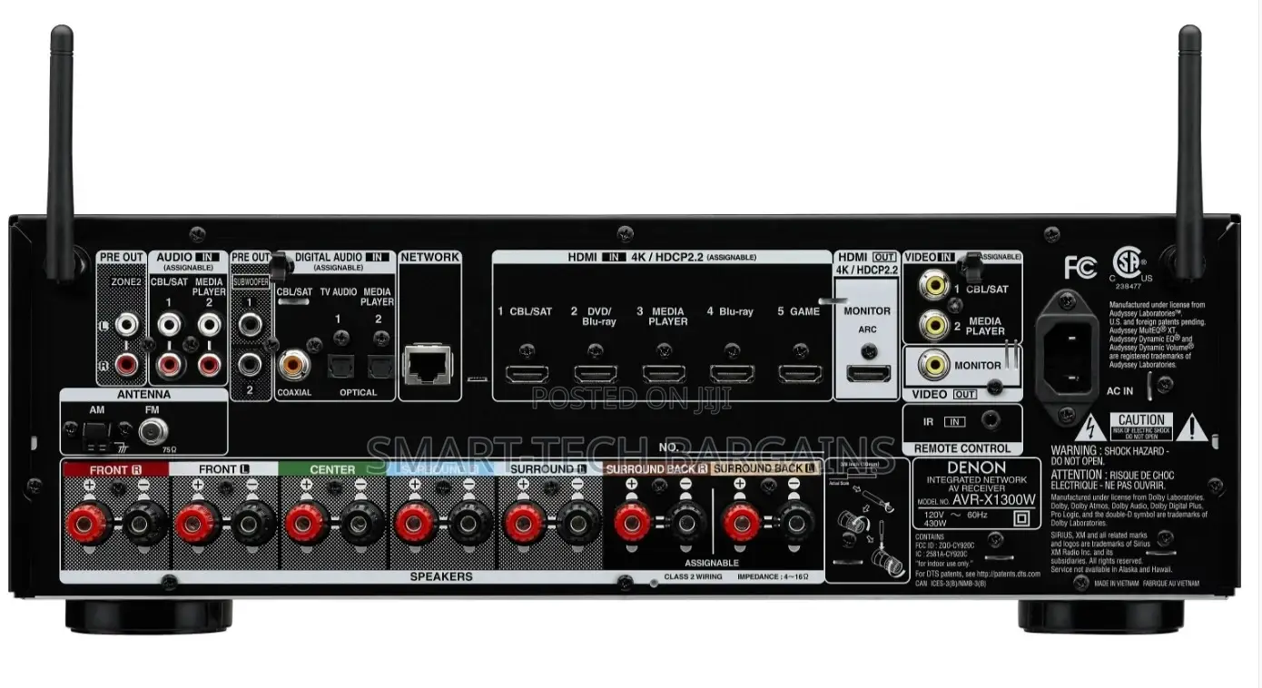 Denon Avr-X1300w | 7.2-Ch | Wi-Fi | Bluetooth | Airplay 2 | Atmos |