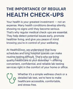 Healthcare and Lab Testing at the Comfort of Your Home and Office