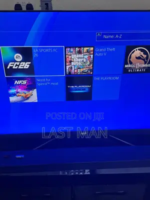 Playstation 4 Slim 500gig——With 4 Games Fc26 Gta v Mk11 Nfsheat