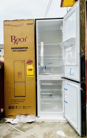 Bottom Freezer Roch 252 LTRS Double Door Fridge + Dispenser