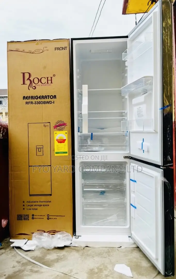 Bottom Freezer Roch 252 LTRS Double Door Fridge + Dispenser