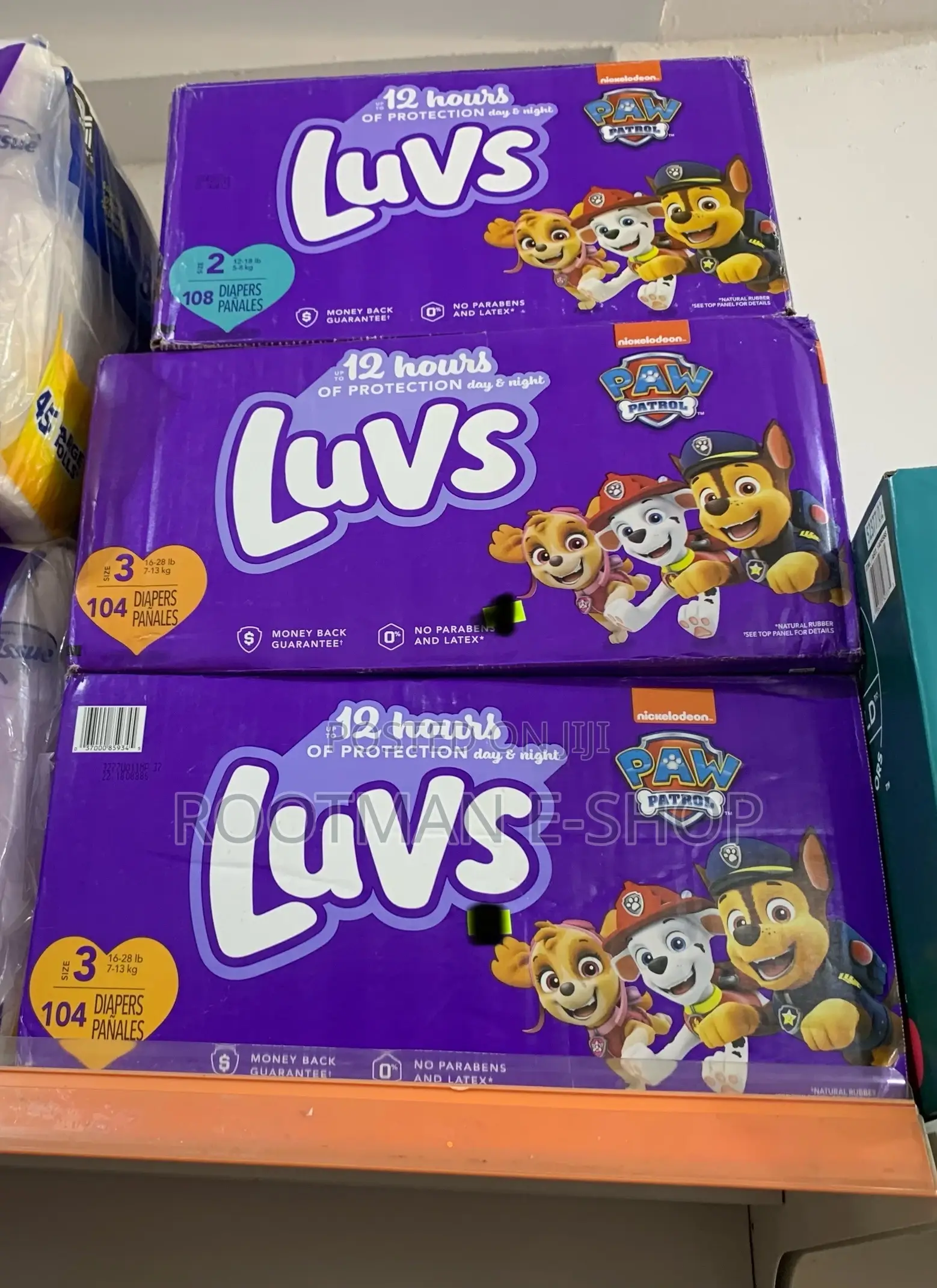 Luvs Diapers,Size 3 104 Count, Paw Patrol , 12-Hour Leak Protection