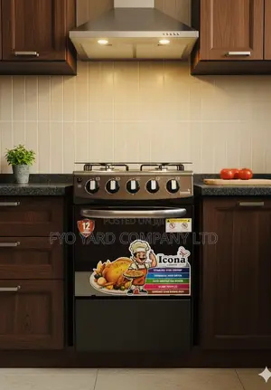 Icona London Four-Burner Auto Ignition Gas Stove With Oven :