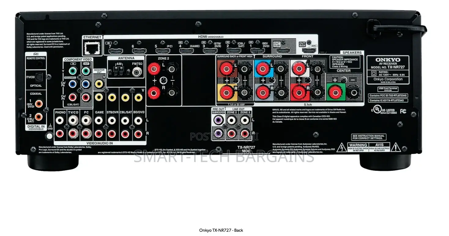 Onkyo Tx-Nr727 | 7.2-Ch | Wi-Fi | Bluetooth