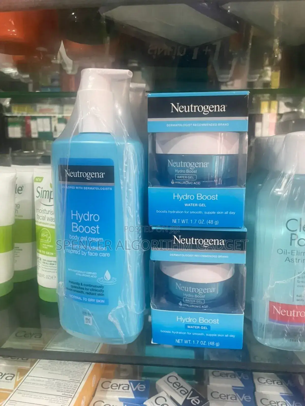 Neutrogena Water Gel/, Face Cream, Oil, Face Wash/Clean Clear Cleanser
