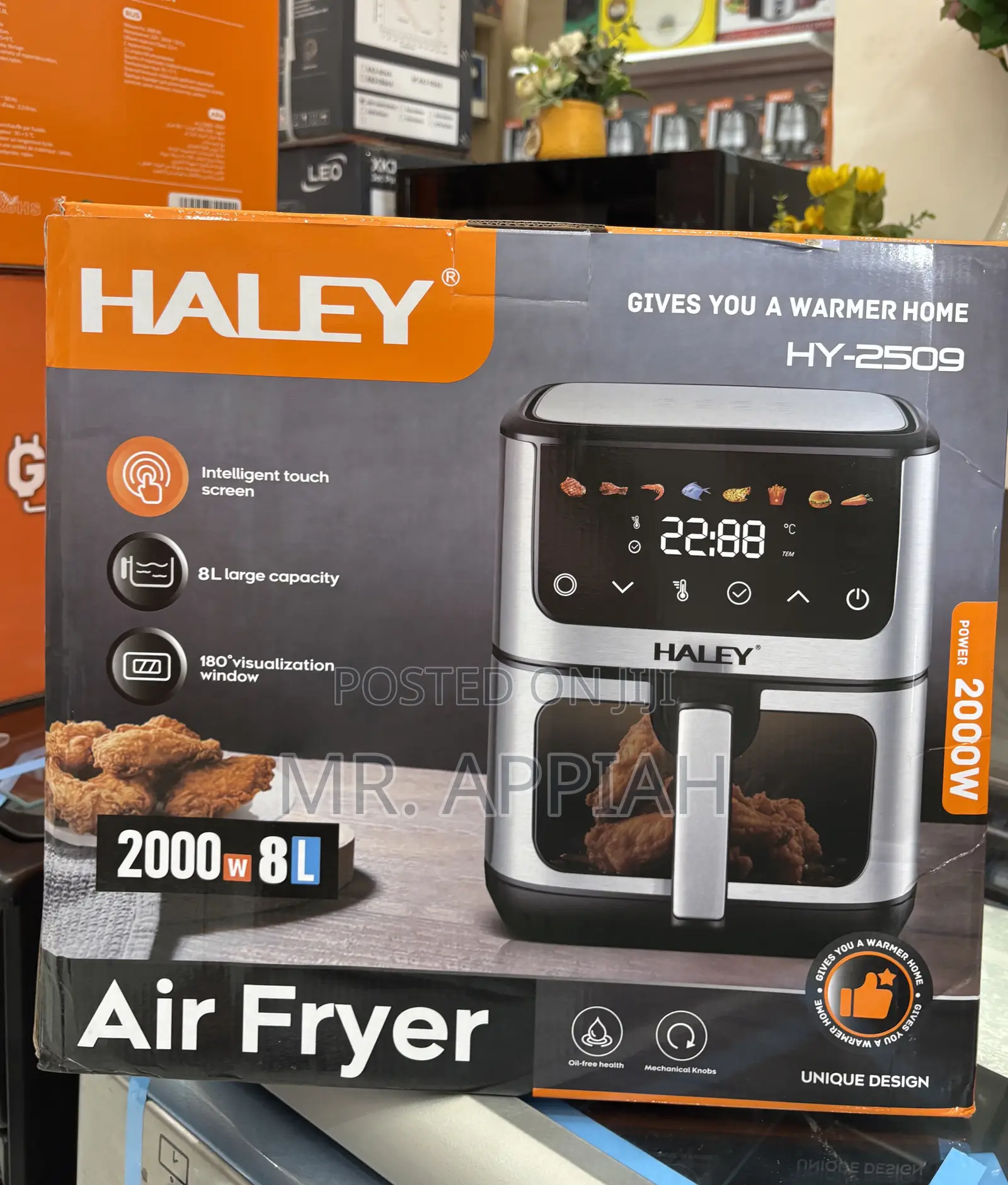 Affordable Haley-Hy-2509 8l Electric Air Fryer(Touch Screen) 