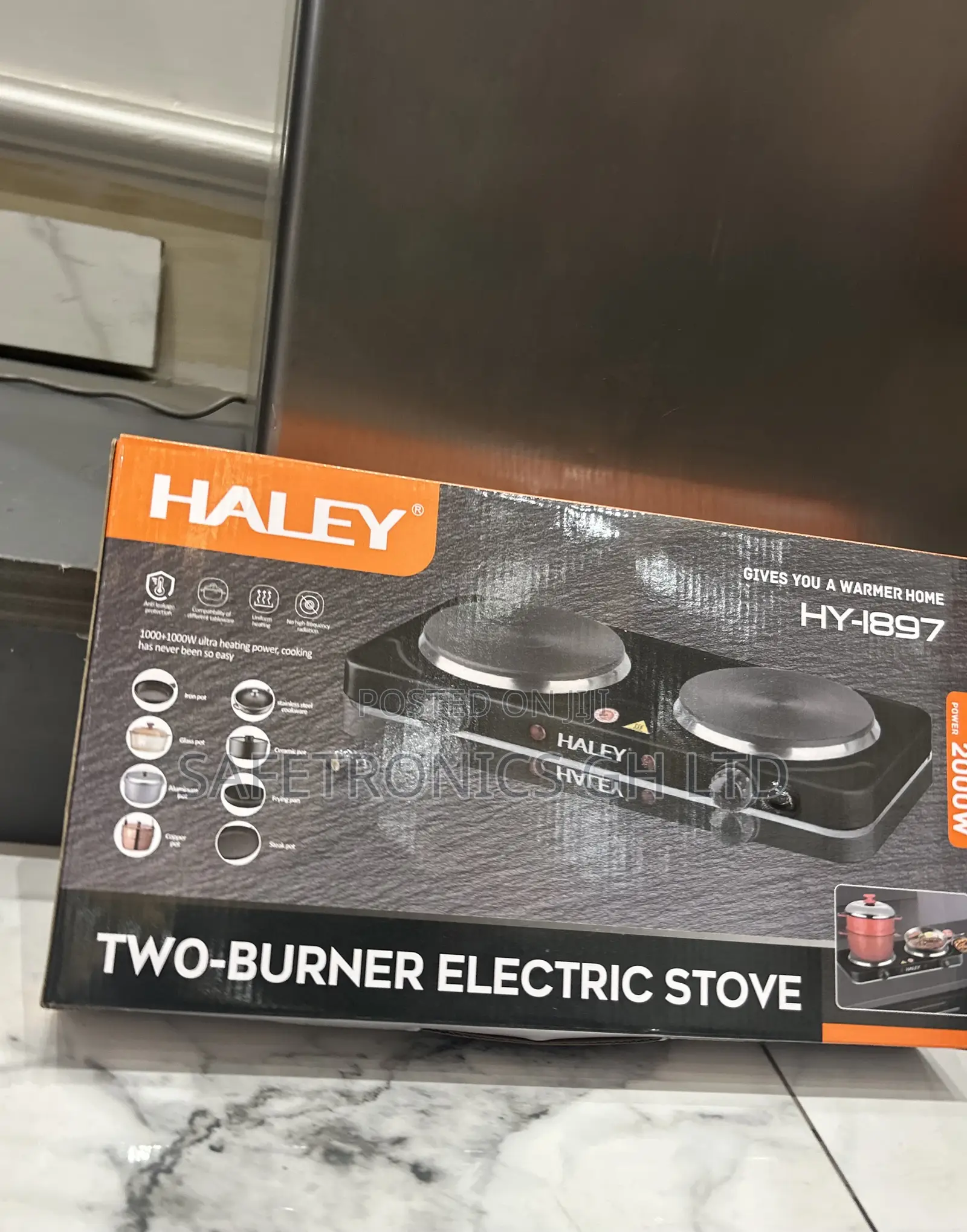 Grab Affordable 2000 Watts Electric Plate 2 Hub Black Haley Hy-1897