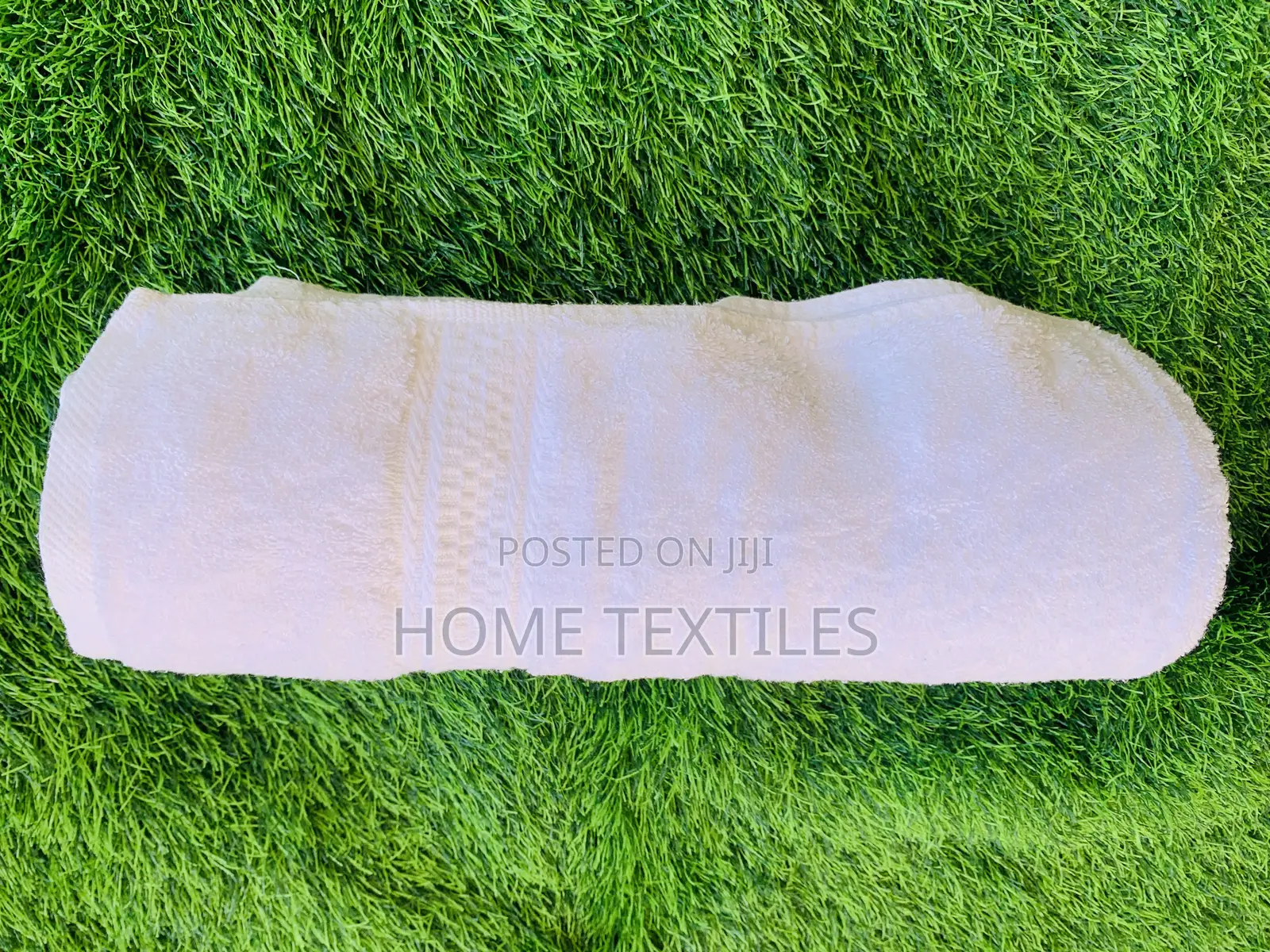 White Flora Large Size Towels for Home, Spa and Gym Use