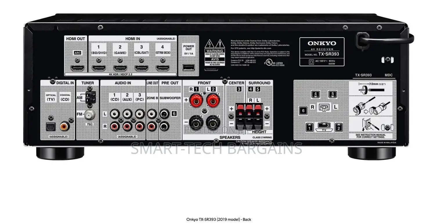 Onkyo Tx-Sr393 | 5.2-Ch | Bluetooth Ok| Atmos