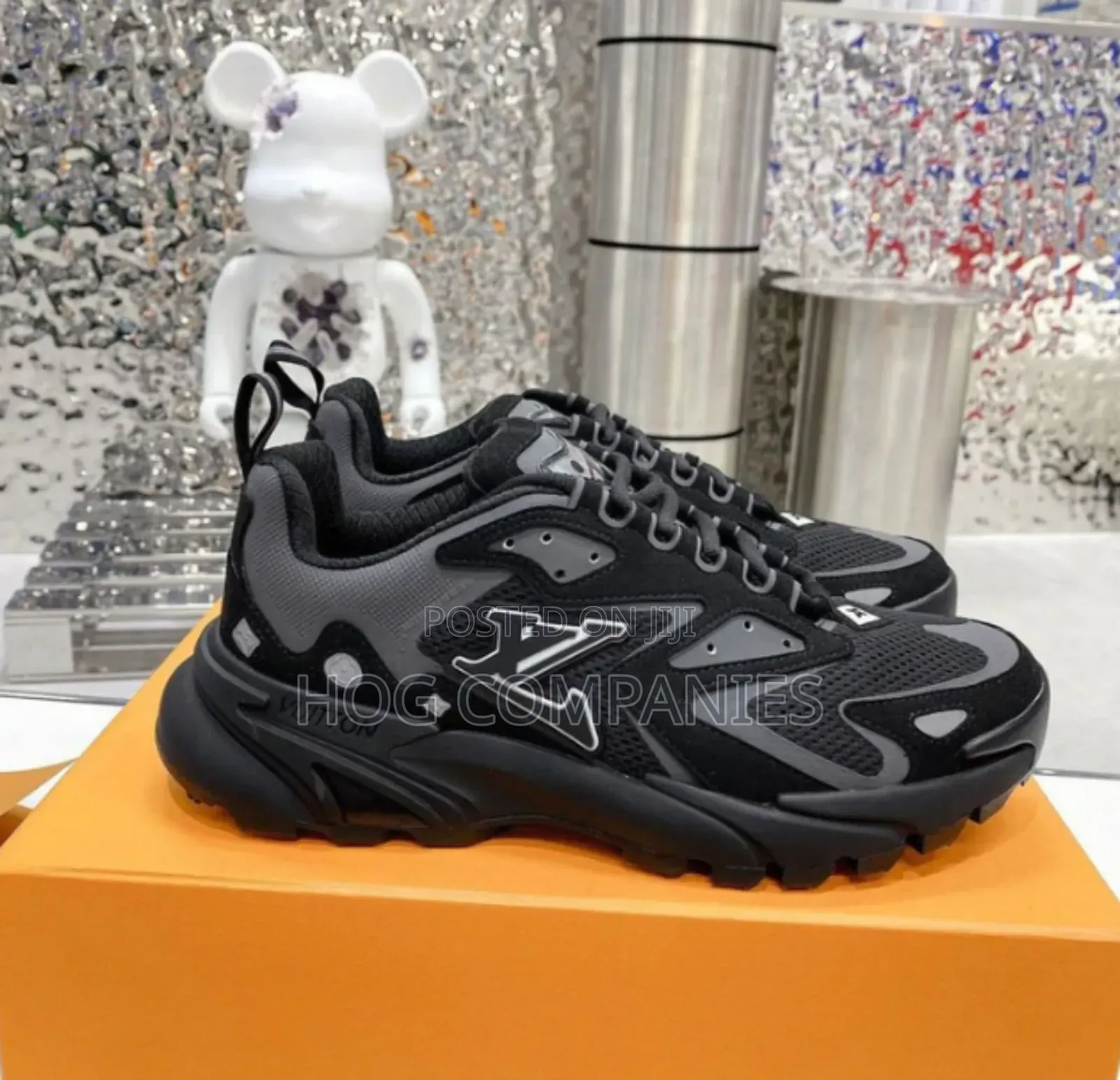Louis Vuitton Runner Black Men's Sneakers
