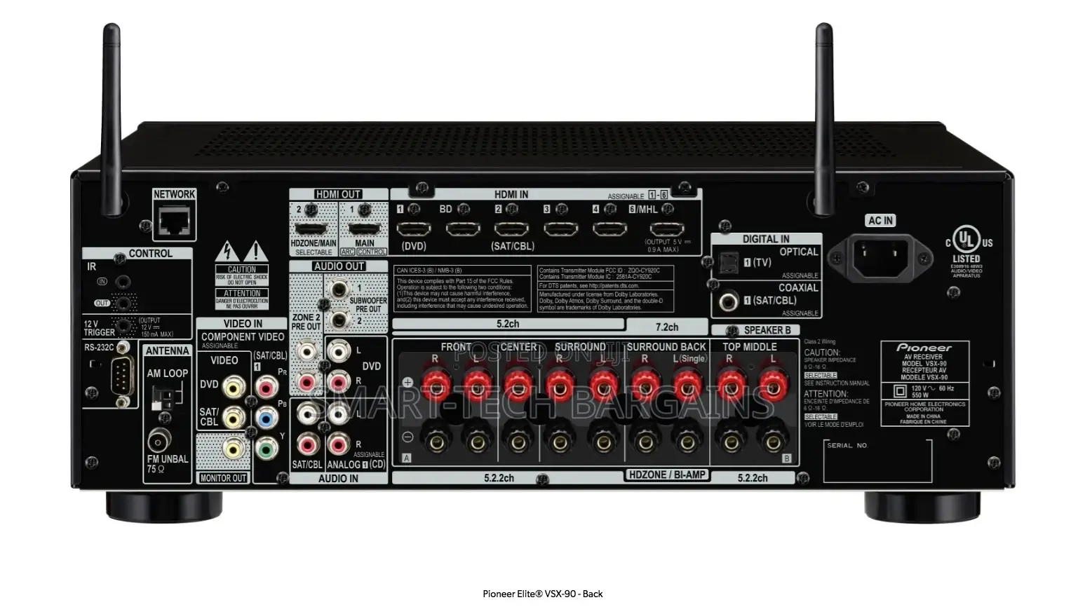Pioneer Elite VSX-90 | 7.2-Ch | Wi-Fi | Bluetooth | Airplay | Atmos
