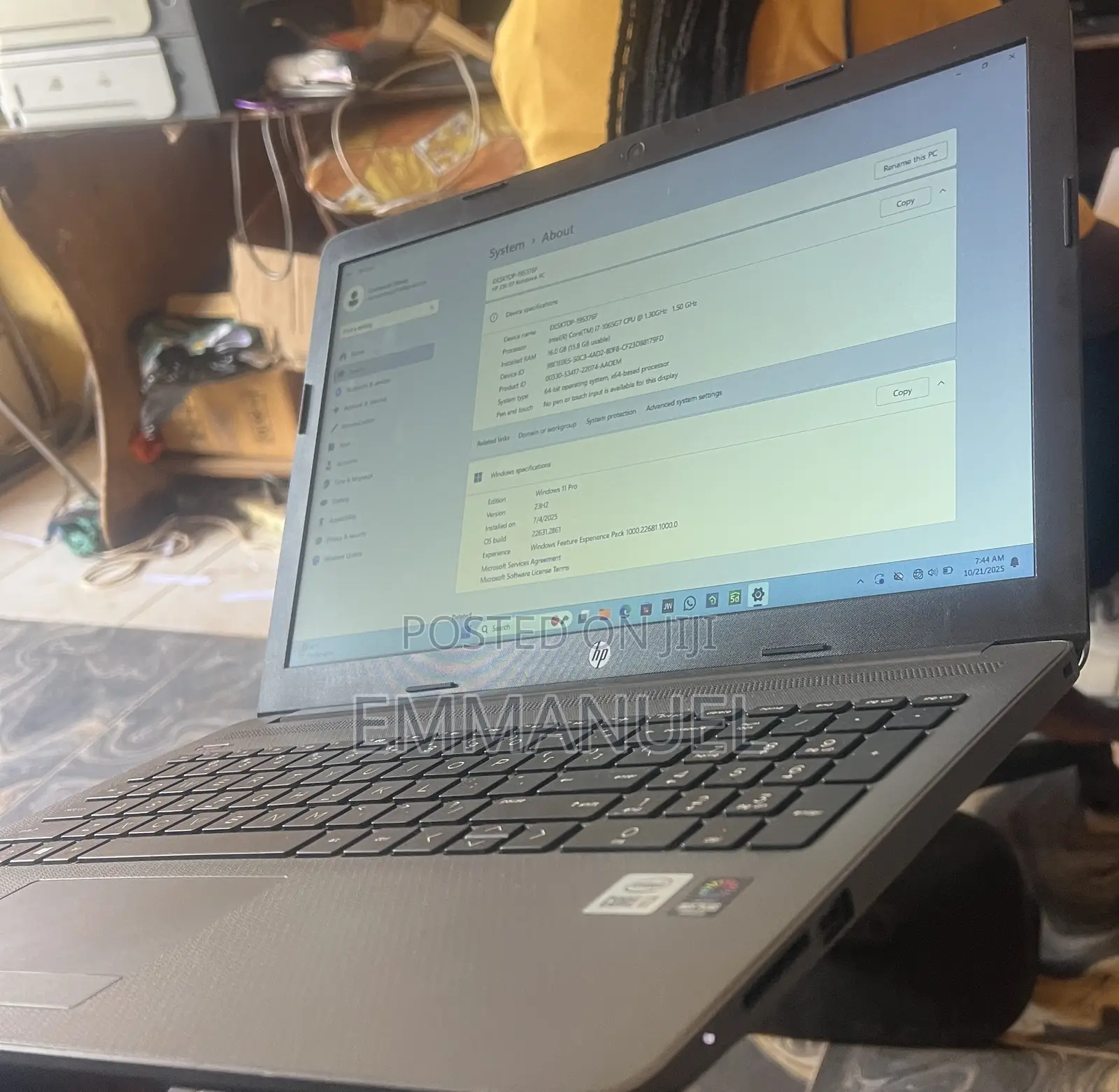 Laptop HP 250 G7 16GB Intel Core i7 SSD 500GB