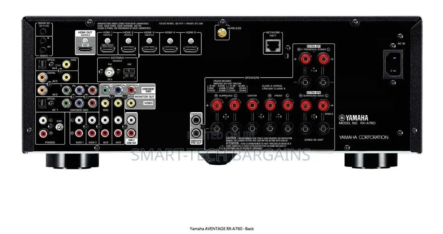 Yamaha Rx-a760 | 7.2-ch | Wi-fi | Bluetooth | Airplay | Atmos | Dts:X