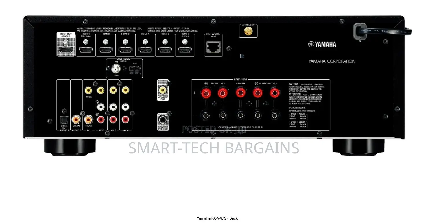 Yamaha Rx-v479 | 5.1-ch | Wi-fi | Bluetooth | Airplay | Musiccast