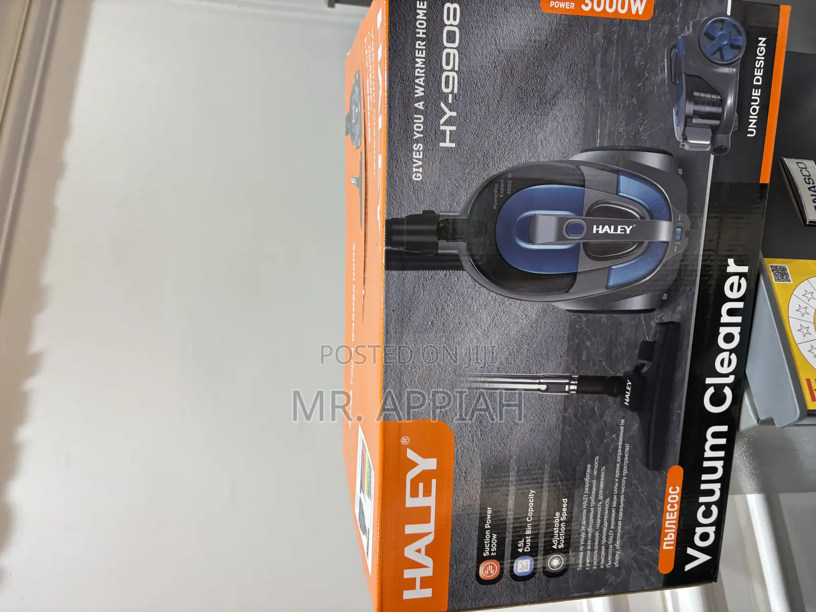Energy Saving Haley-Hy-9034 3000watt 2.0liters Vacuum Cleaner 