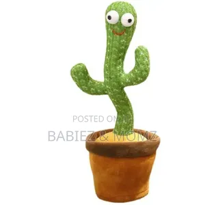 Rechargeable Dancing Cactus Toy – Sings, Dances, Records Glows!