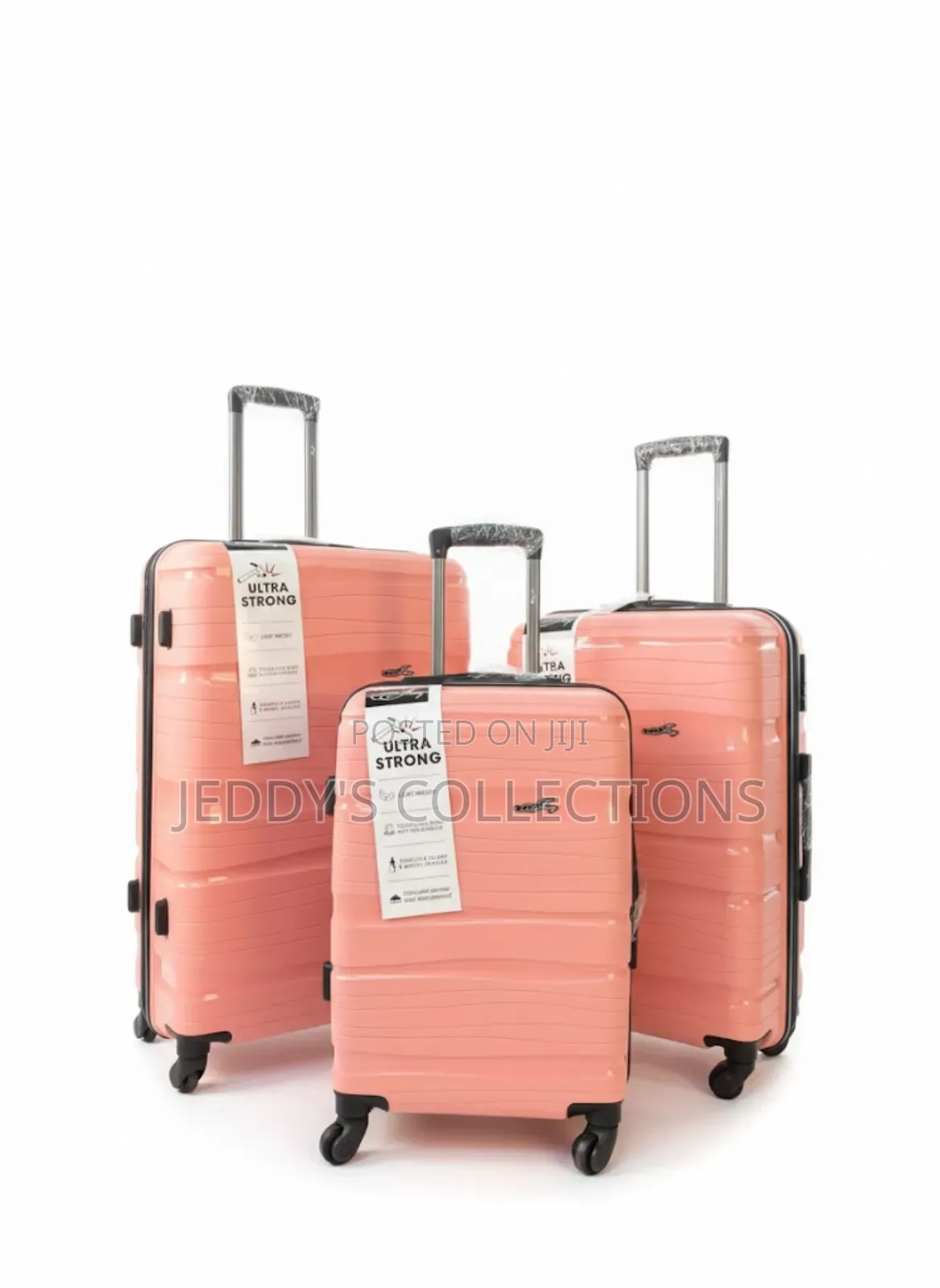 3pcs Ultra Strong Trolley Suitcases With a Smooth Wheels and a Carryon