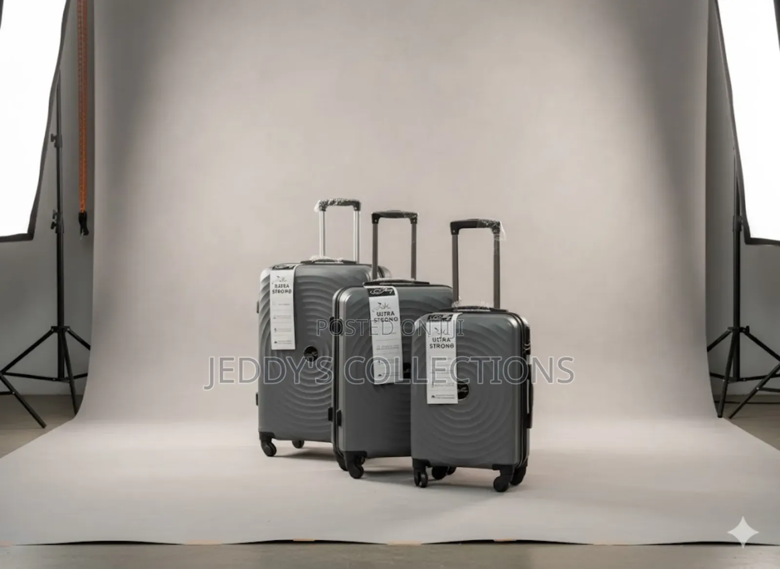 3pcs Ultra Strong Trolley Suitcases With a Smooth Wheels and a Carryon