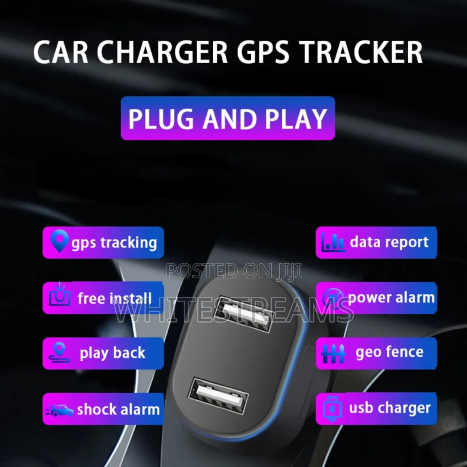 Sinotrack St-909 Car Charger Shape Vehicle Tracker