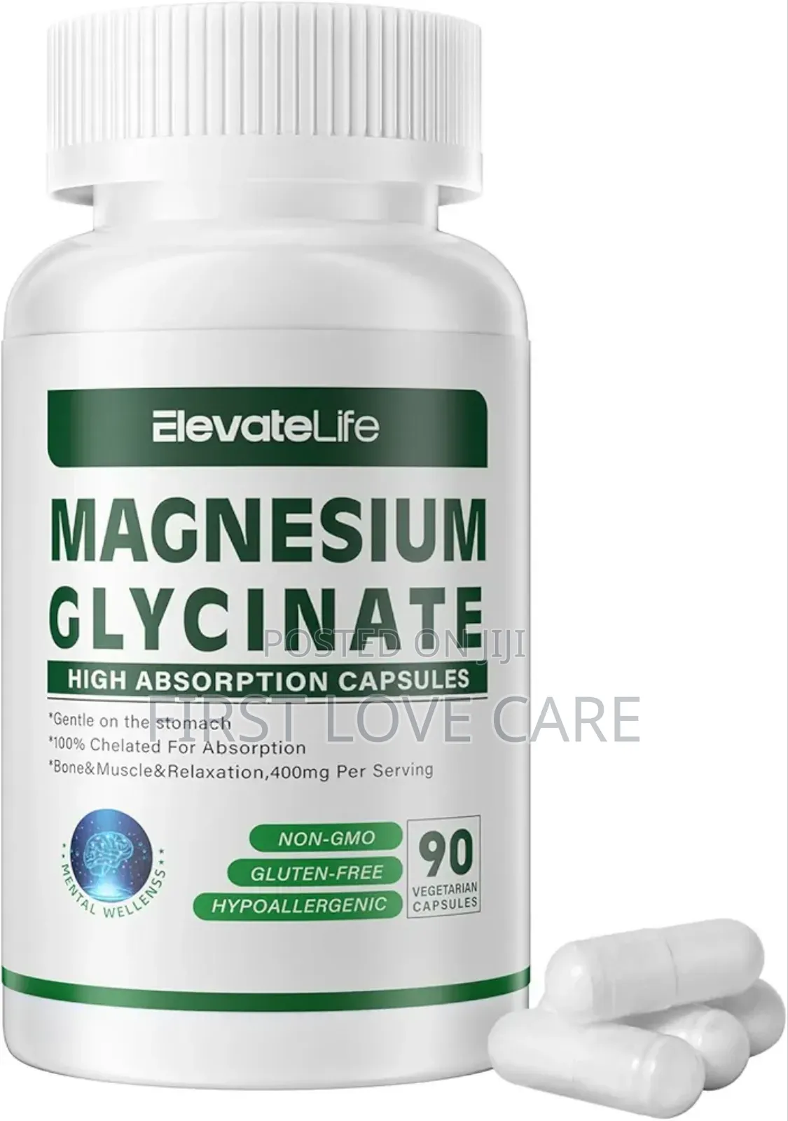 Elevate Life Magnesium Glycinate 400mg